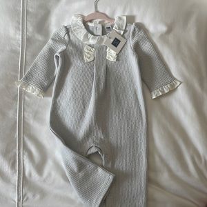 Janie and Jack romper long sleeves and pants with snaps  BNWT